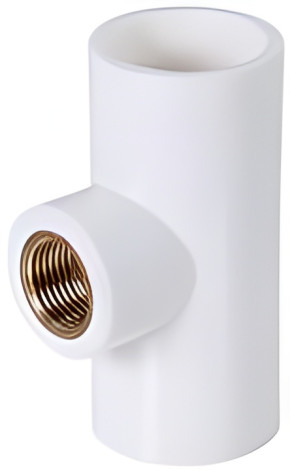 UPVC Reducer Tee Brass 3/4