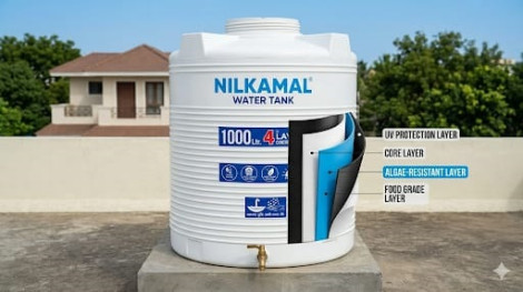 NILKAMAL 1000 LTR 4 LAYER WATER TANK