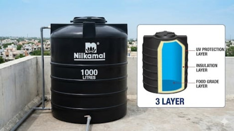 NILKAMAL 1000 LTR 3 LAYER WATER TANK