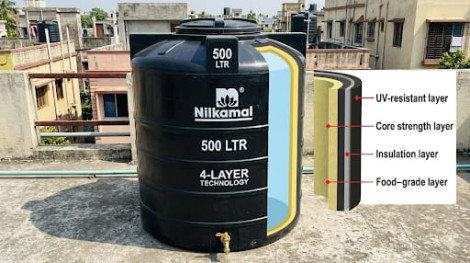 NILKAMAL 500 LTR 4 LAYER WATER TANK