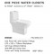 One Piece Water Closet